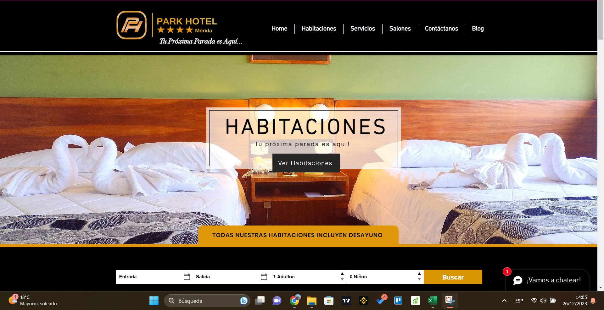 Landing YMC con chat (captura 2)